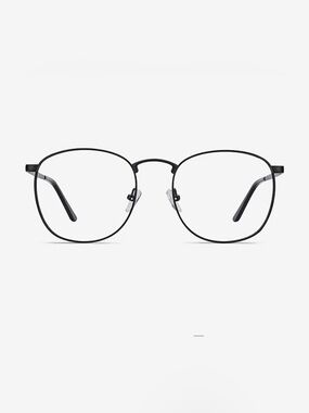 Women’s Black Metal Frame Eyeglasses.